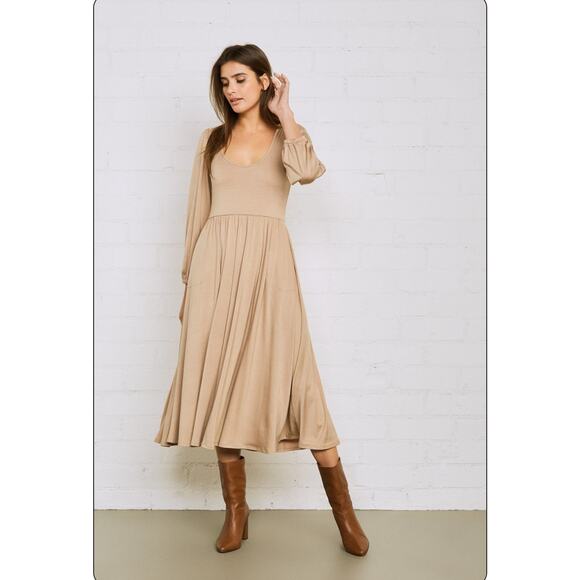 Rachel Pally Marion Dress - XL - Color Camel - Picture 4 of 13